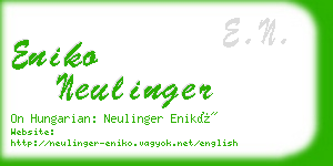 eniko neulinger business card
